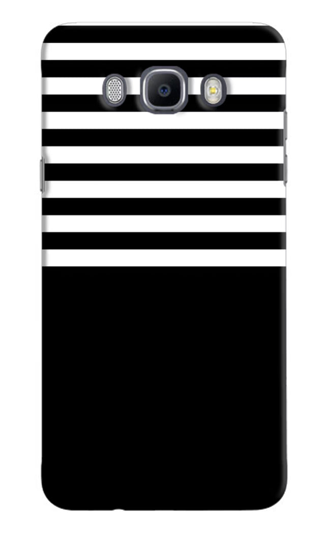Black and White Print Samsung J7 2016 Hard Case Back Cover by Casekaro