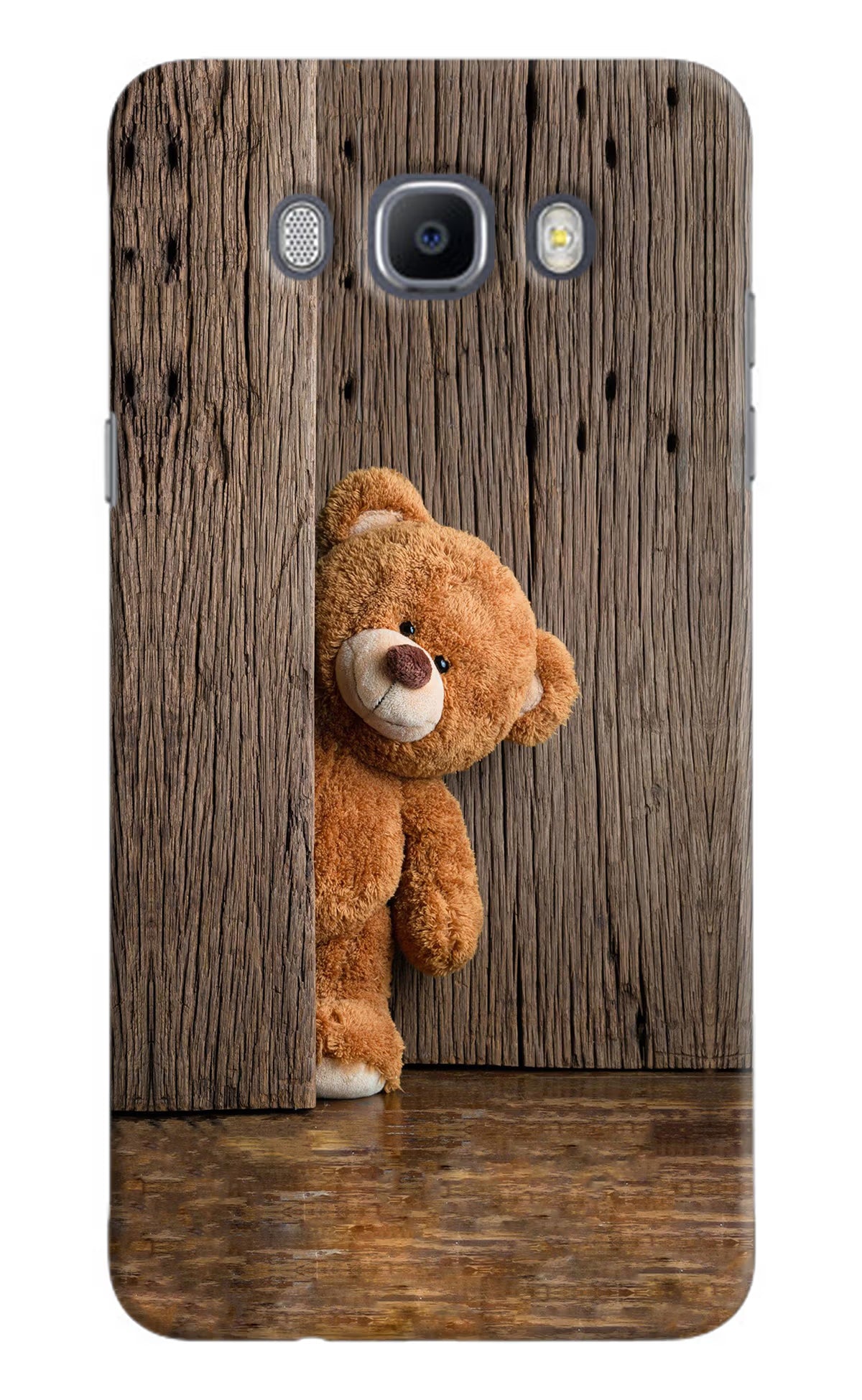 Teddy Wooden Samsung J7 2016 Hard Case Back Cover by Casekaro