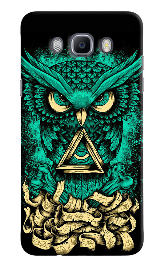 Green Owl Samsung J7 2016 Hard Case Back Cover by Casekaro