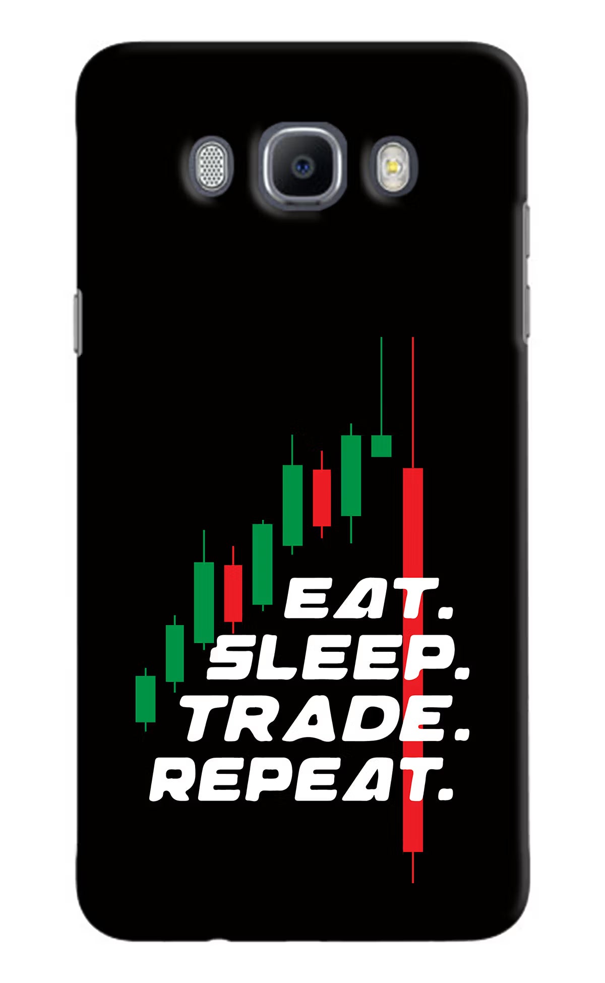 Eat Sleep Trade Repeat Samsung J7 2016 Hard Case Back Cover by Casekaro