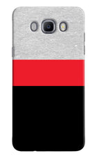 Tri Color Pattern Samsung J7 2016 Hard Case Back Cover by Casekaro