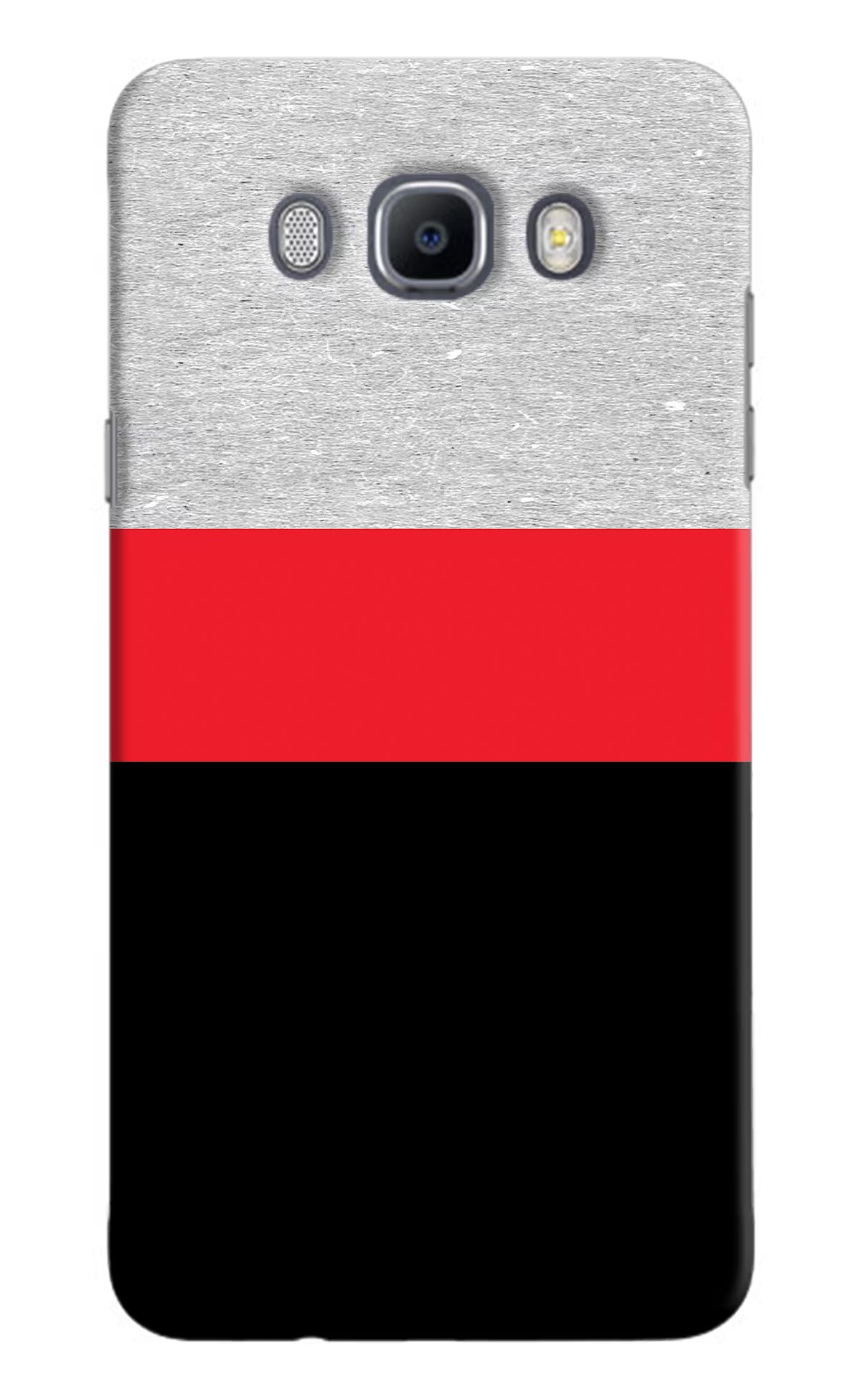 Tri Color Pattern Samsung J7 2016 Hard Case Back Cover by Casekaro