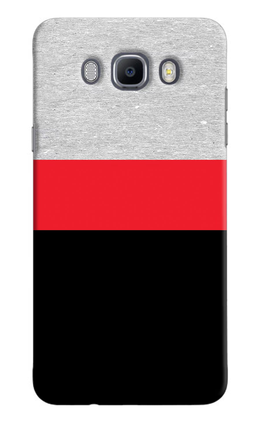 Tri Color Pattern Samsung J7 2016 Back Cover, Hard case