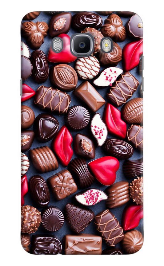 Chocolates Samsung J7 2016 Hard Case Back Cover by Casekaro