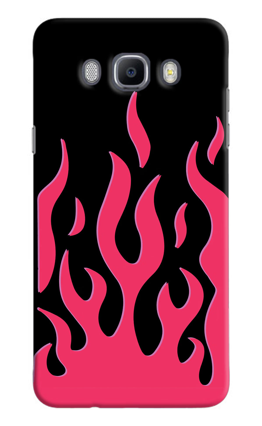 Fire Flames Samsung J7 2016 Back Cover, Hard case