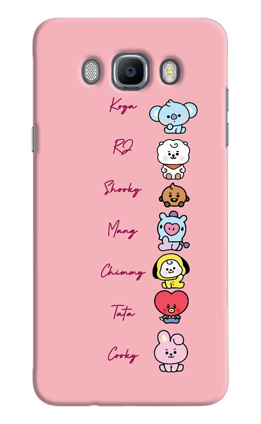 BTS names Samsung J7 2016 Hard Case Back Cover by Casekaro