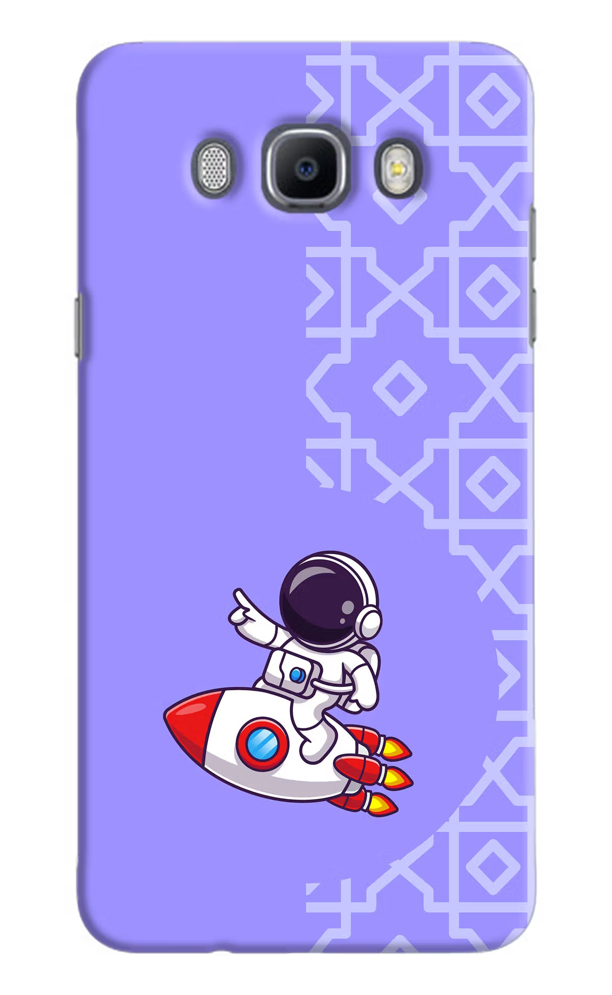 Cute Astronaut Samsung J7 2016 Hard Case Back Cover by Casekaro