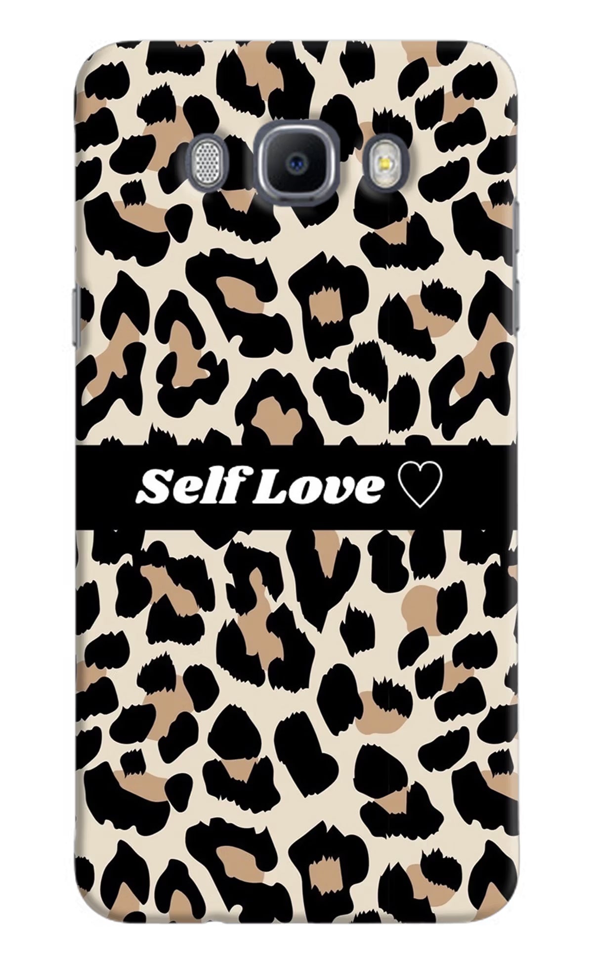 Leopard Print Self Love Samsung J7 2016 Hard Case Back Cover by Casekaro