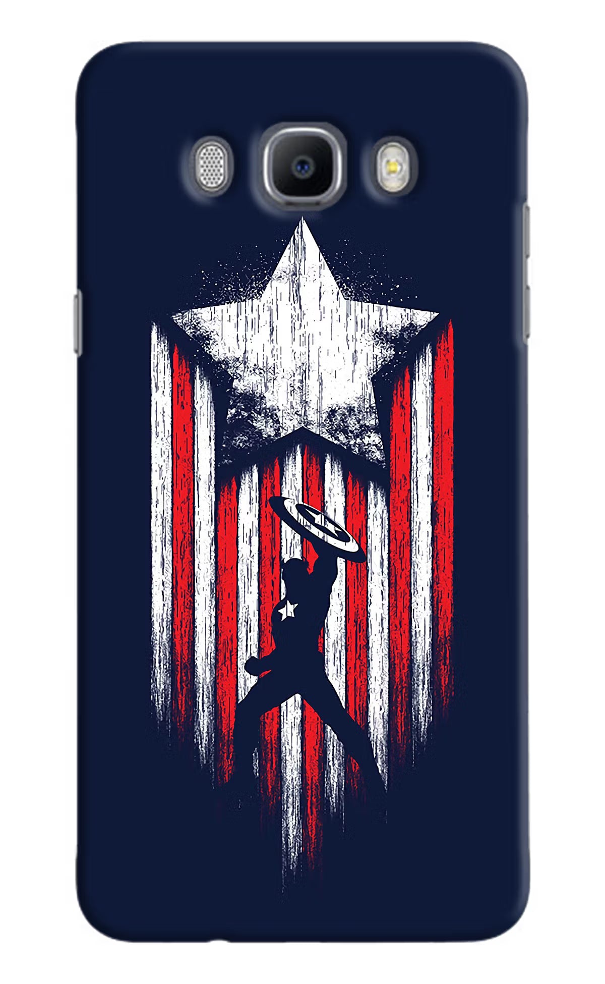 Captain America Marvel Art Samsung J7 2016 Hard Case Back Cover by Casekaro