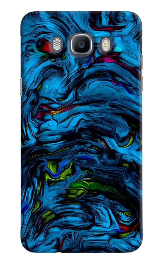 Dark Blue Abstract Samsung J7 2016 Hard Case Back Cover by Casekaro
