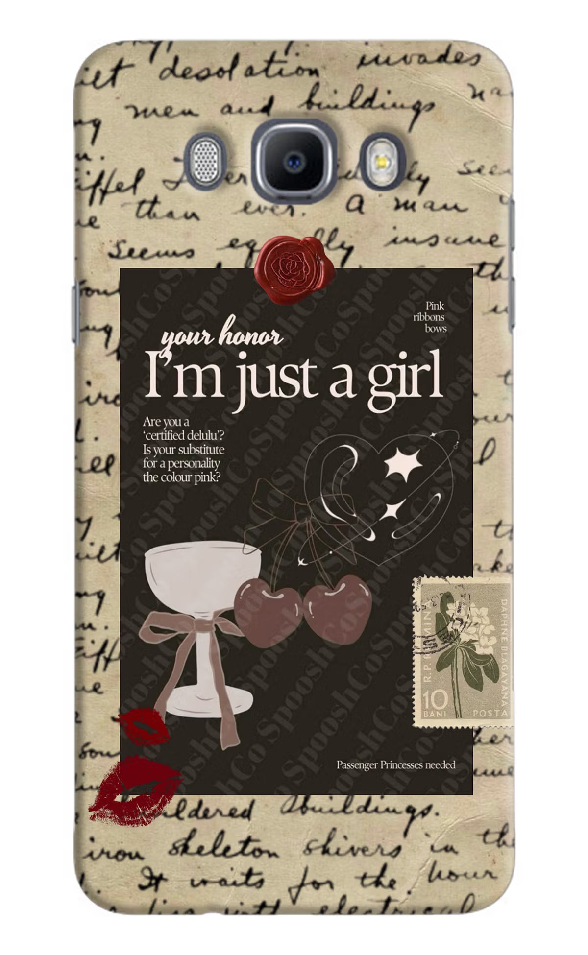 I am just a girl Samsung J7 2016 Hard Case Back Cover by Casekaro
