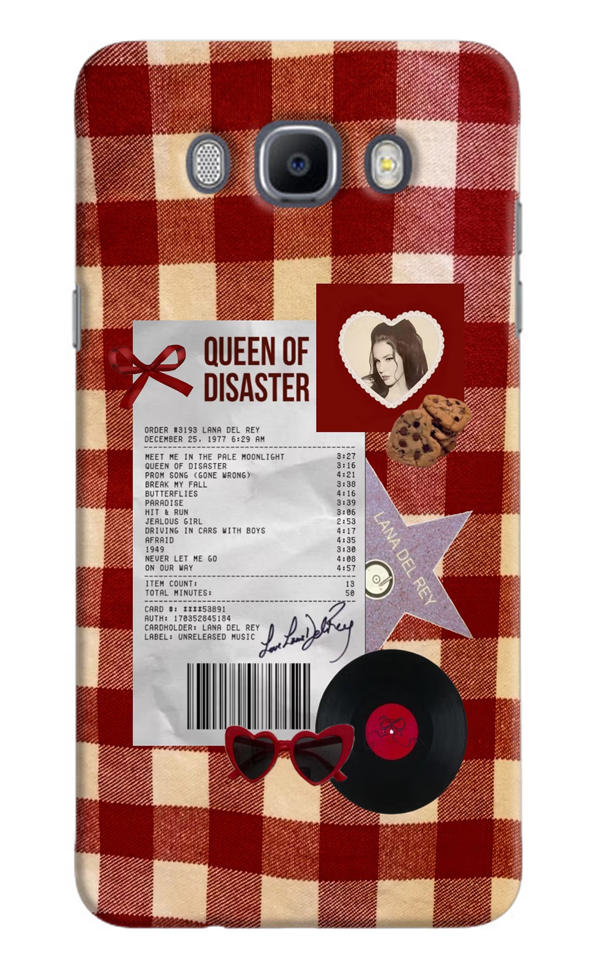 Queen of Disaster Samsung J7 2016 Hard Case Back Cover by Casekaro
