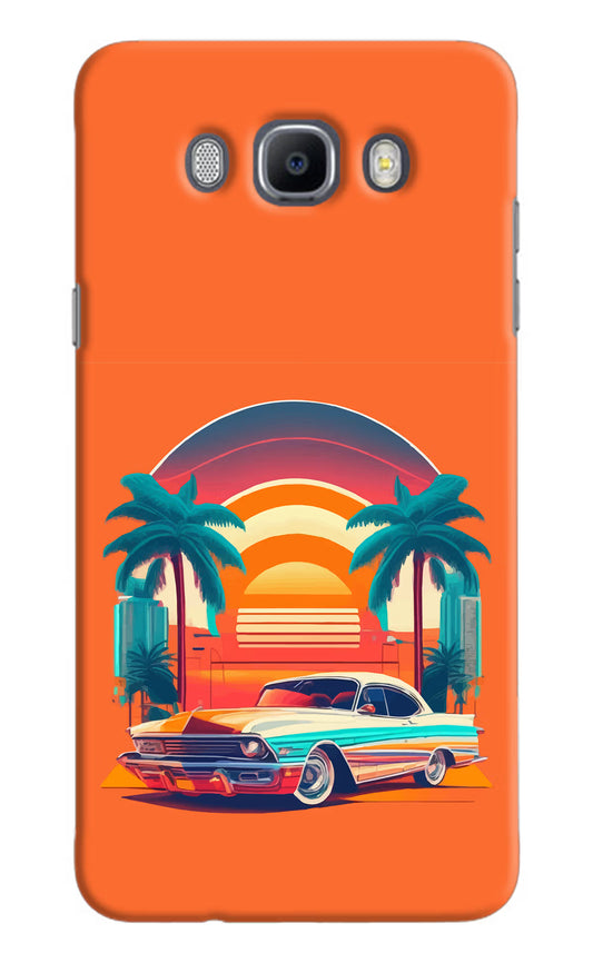 Palm Drive 80s Samsung J7 2016 Hard Case Back Cover by Casekaro