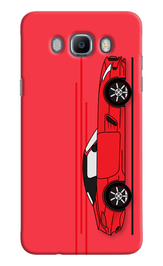 Red Velocity Samsung J7 2016 Hard Case Back Cover by Casekaro