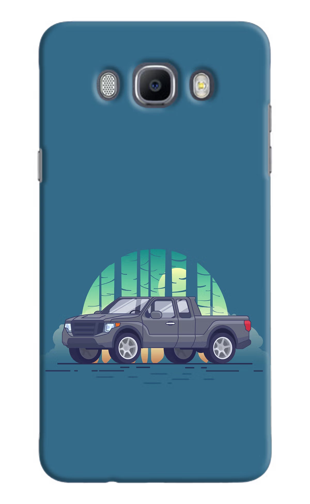 Retro Garage Vibe Samsung J7 2016 Hard Case Back Cover by Casekaro