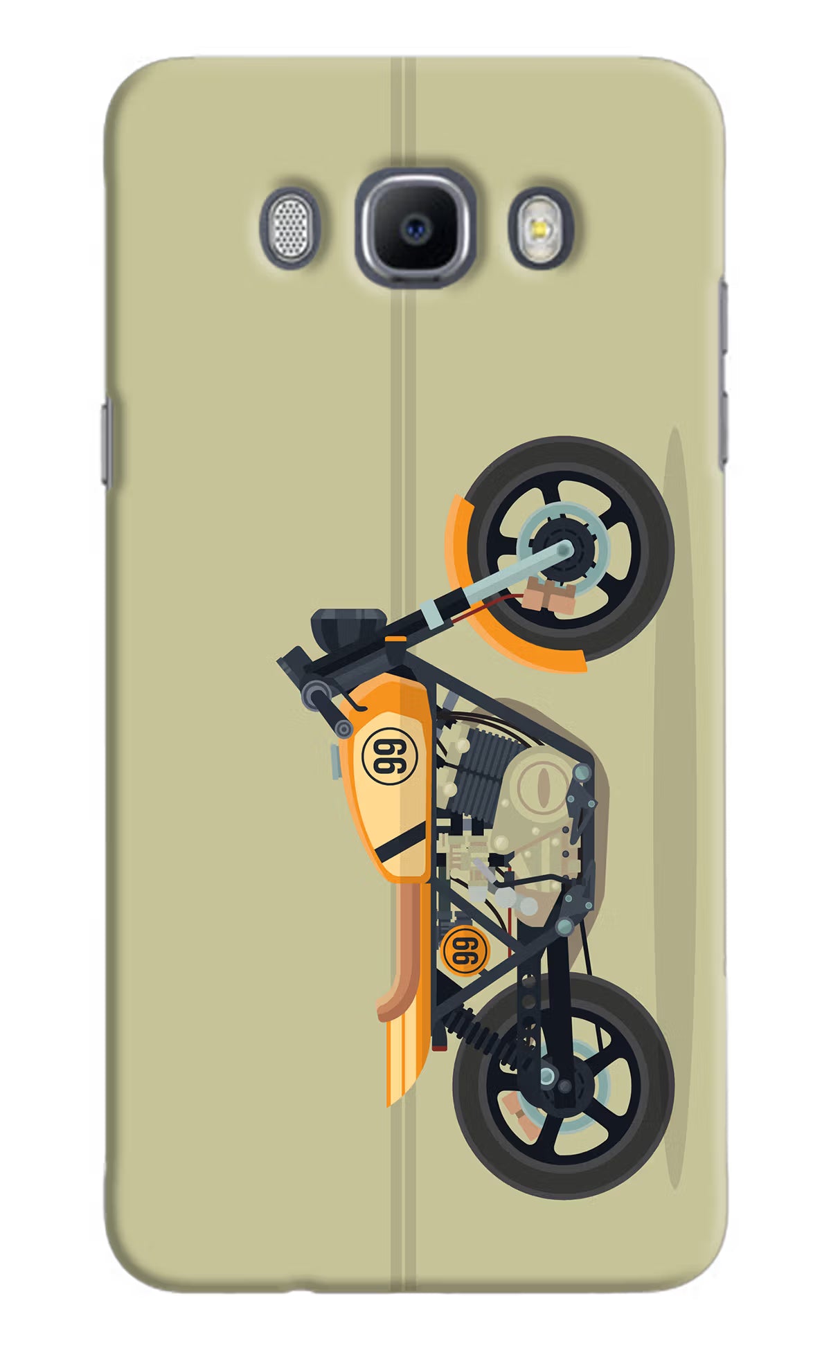 Vertical Speedster Samsung J7 2016 Hard Case Back Cover by Casekaro