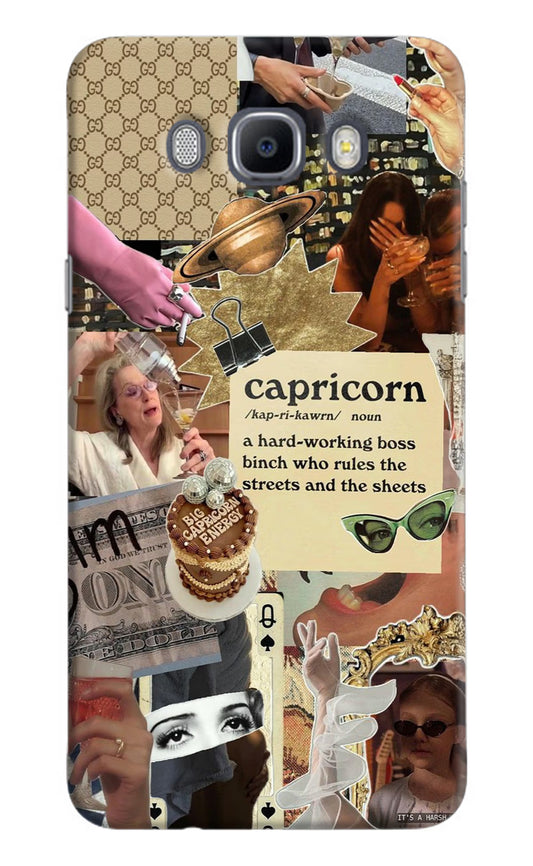 Capricorn Zodiac Samsung J7 2016 Hard Case Back Cover by Casekaro