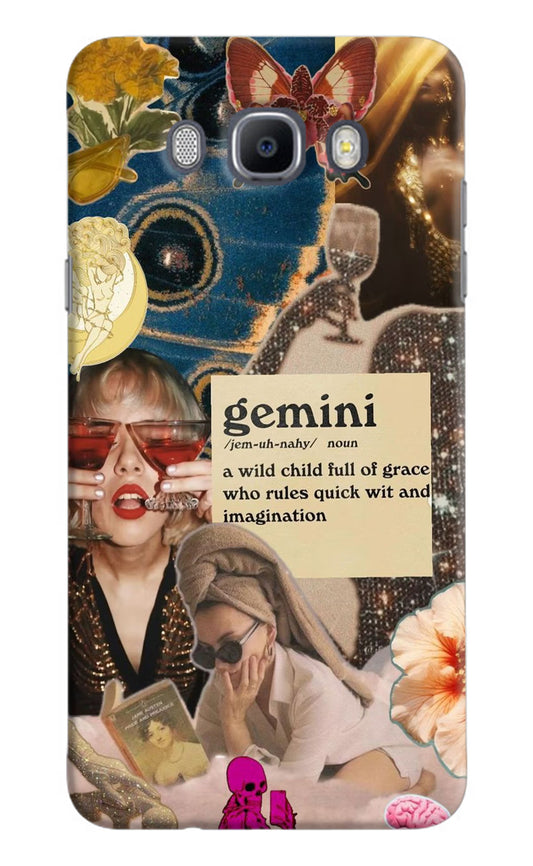 Gemini Zodiac Samsung J7 2016 Hard Case Back Cover by Casekaro