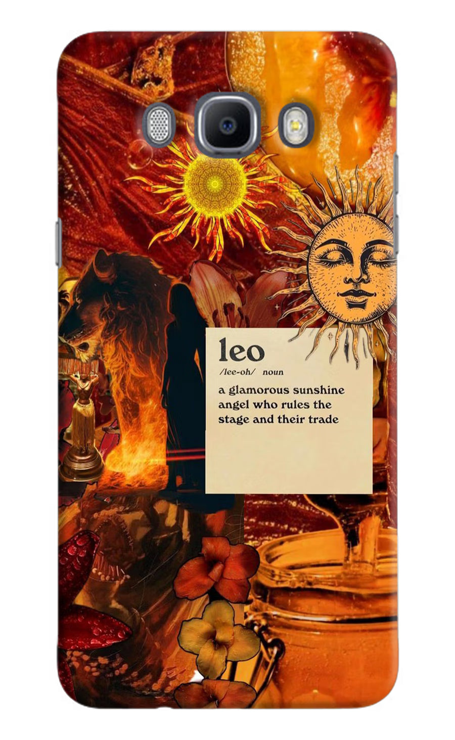 Leo Zodiac Samsung J7 2016 Back Cover, Hard case