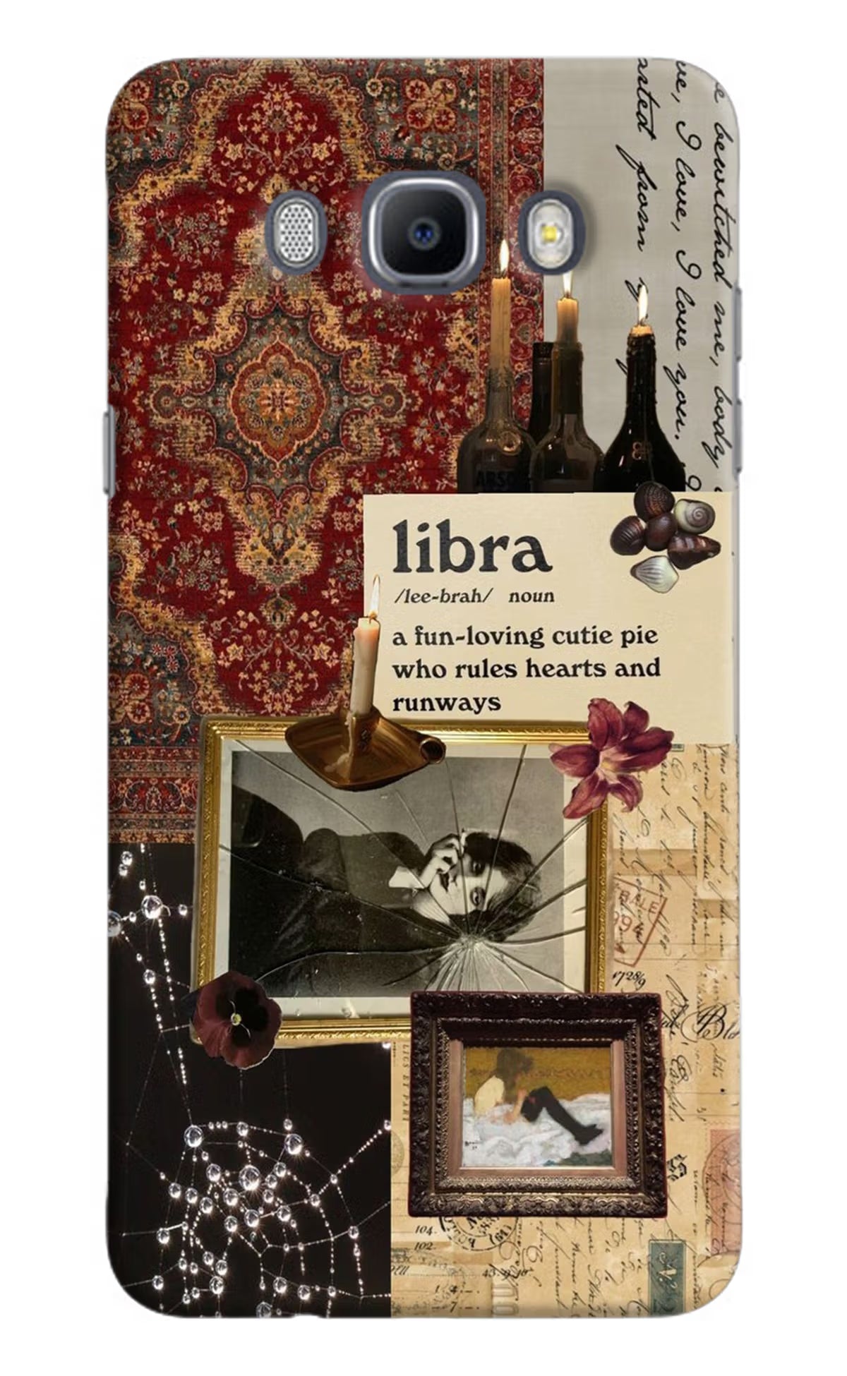 Libra Zodiac Samsung J7 2016 Hard Case Back Cover by Casekaro