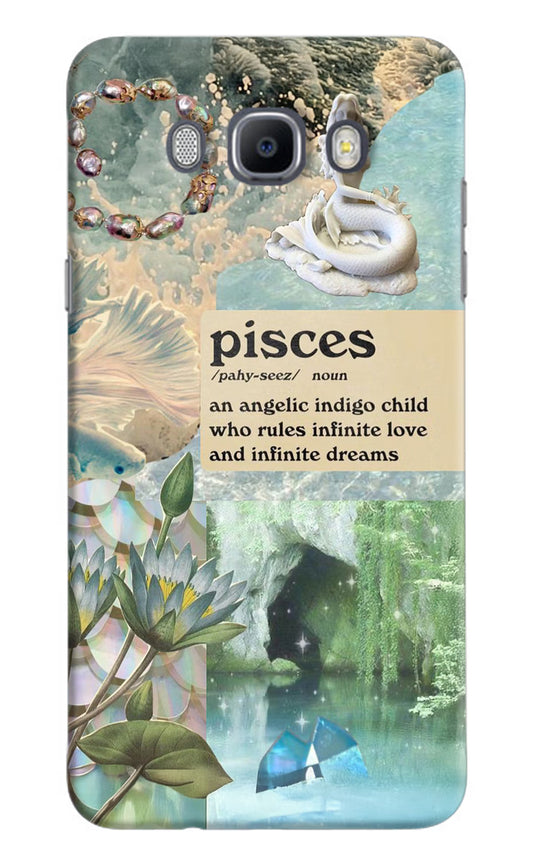 Pisces Zodiac Samsung J7 2016 Hard Case Back Cover by Casekaro