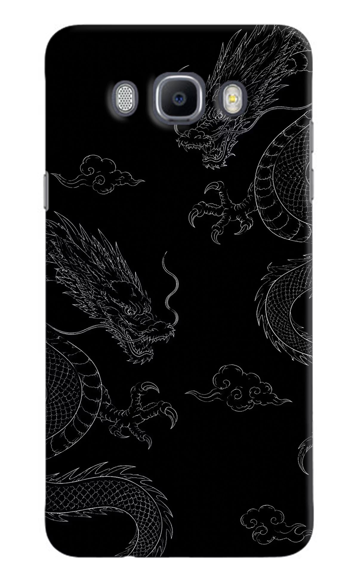 Twin Dragons Samsung J7 2016 Hard Case Back Cover by Casekaro