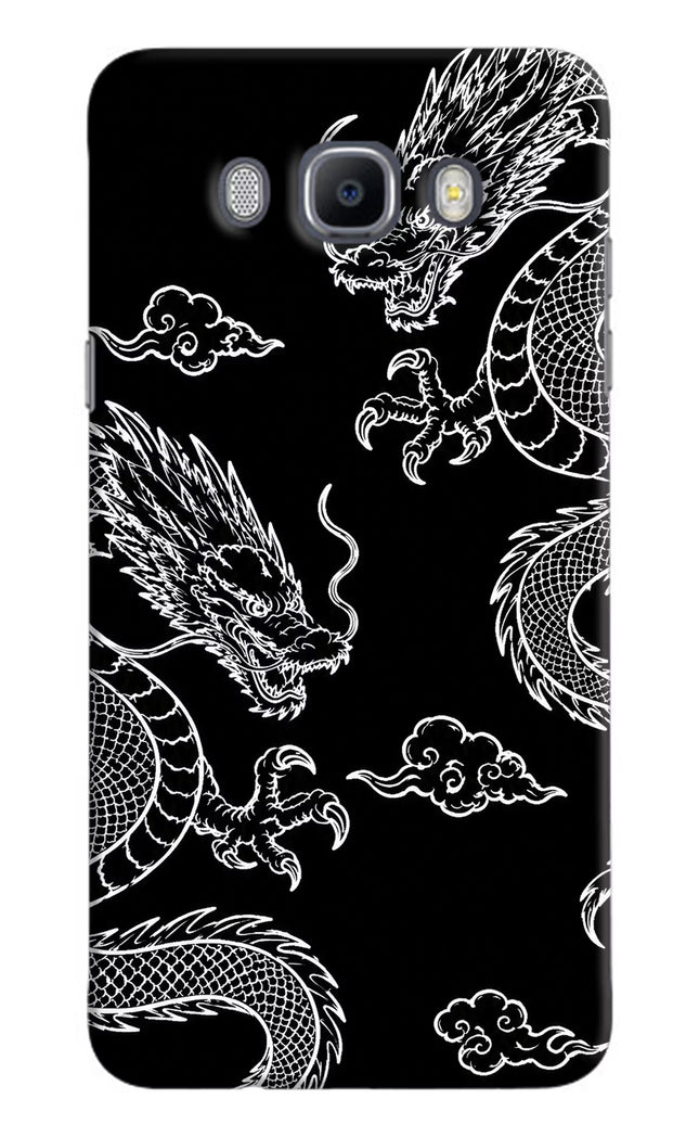 Twin Dragons Samsung J7 2016 Hard Case Back Cover by Casekaro