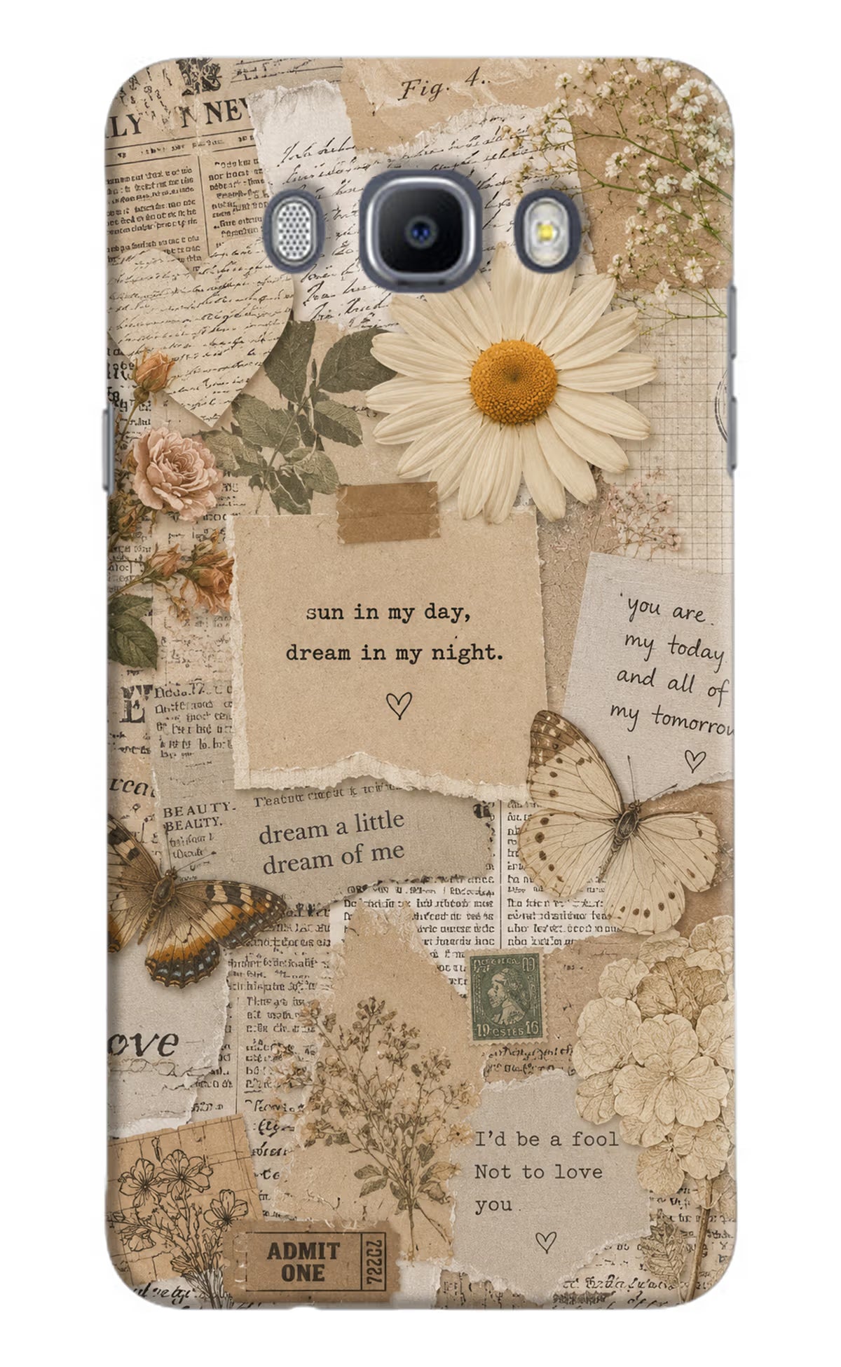 Vintage case Samsung J7 2016 Back Cover
