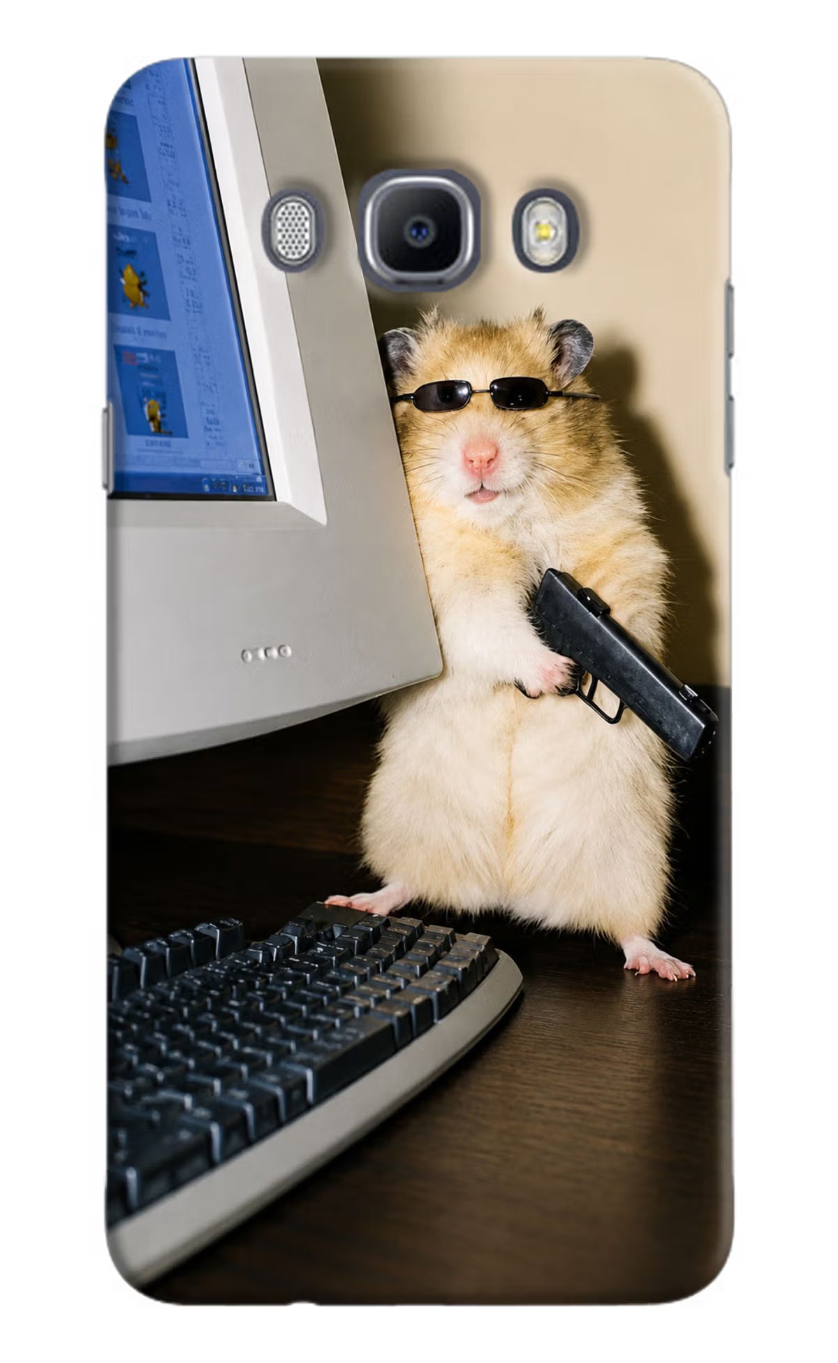 Hacker Hamster Samsung J7 2016 Back Cover