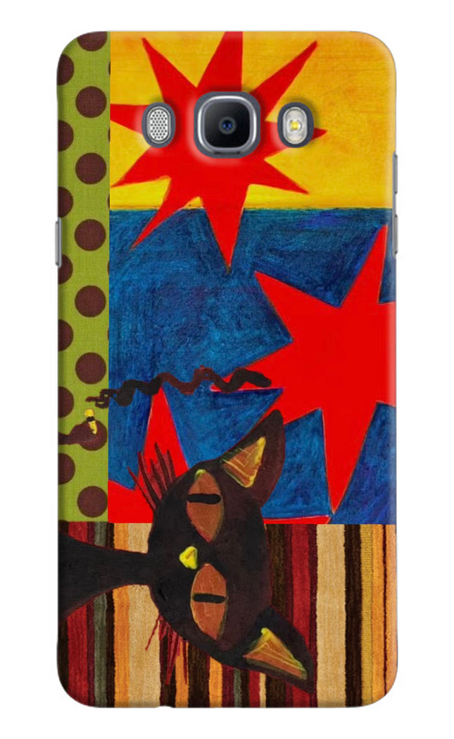 Pop Cat Samsung J7 2016 Hard Case Back Cover by Casekaro