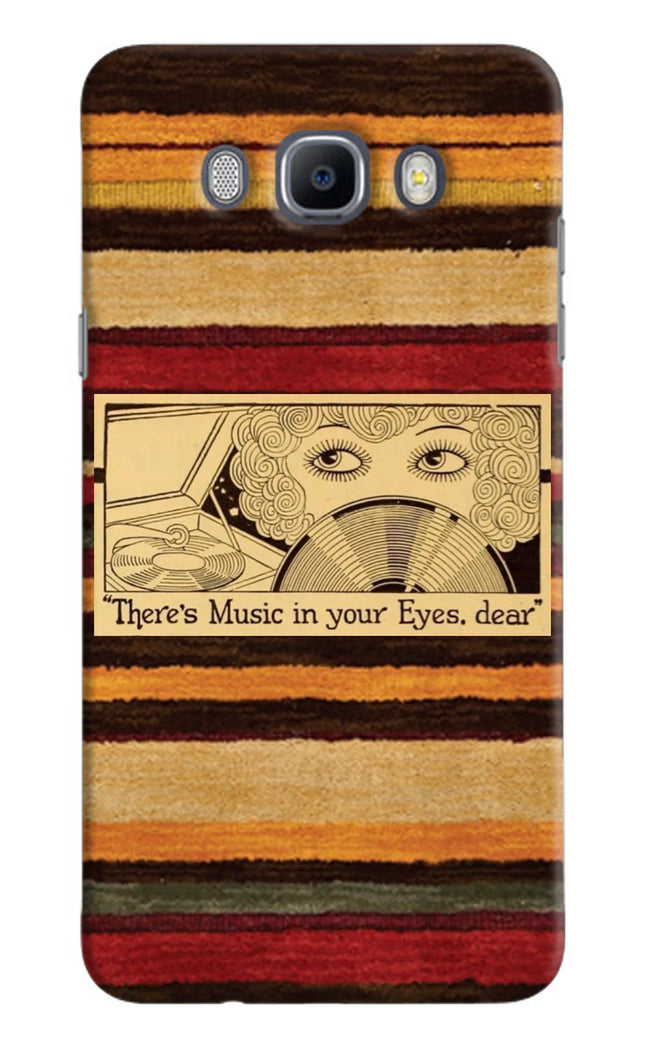 Vinyl Stripes Samsung J7 2016 Hard Case Back Cover by Casekaro