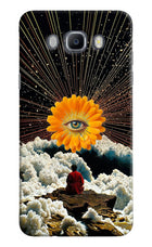 Cosmic Flower Samsung J7 2016 Hard Case Back Cover by Casekaro