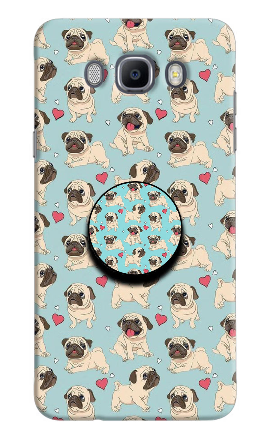 Pug Dog Samsung J7 2016 Pop Case, Hard case