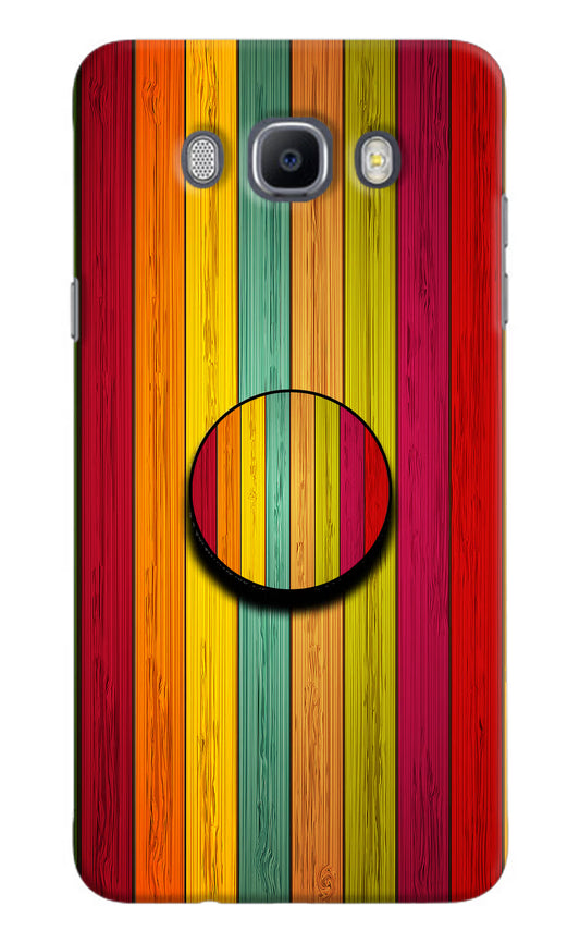 Multicolor Wooden Samsung J7 2016 Pop Case by Casekaro
