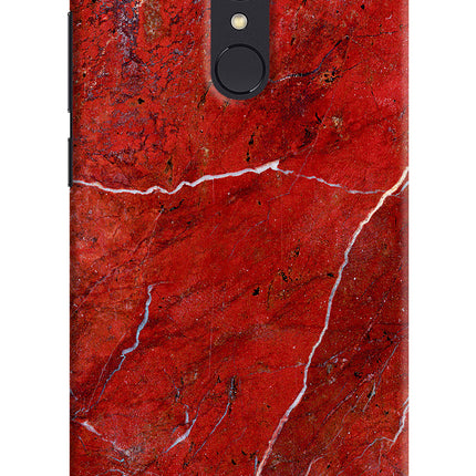 Red Marble Design Redmi Note 4 Hard Case Back Cover by Casekaro