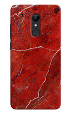 Red Marble Design Redmi Note 4 Hard Case Back Cover by Casekaro