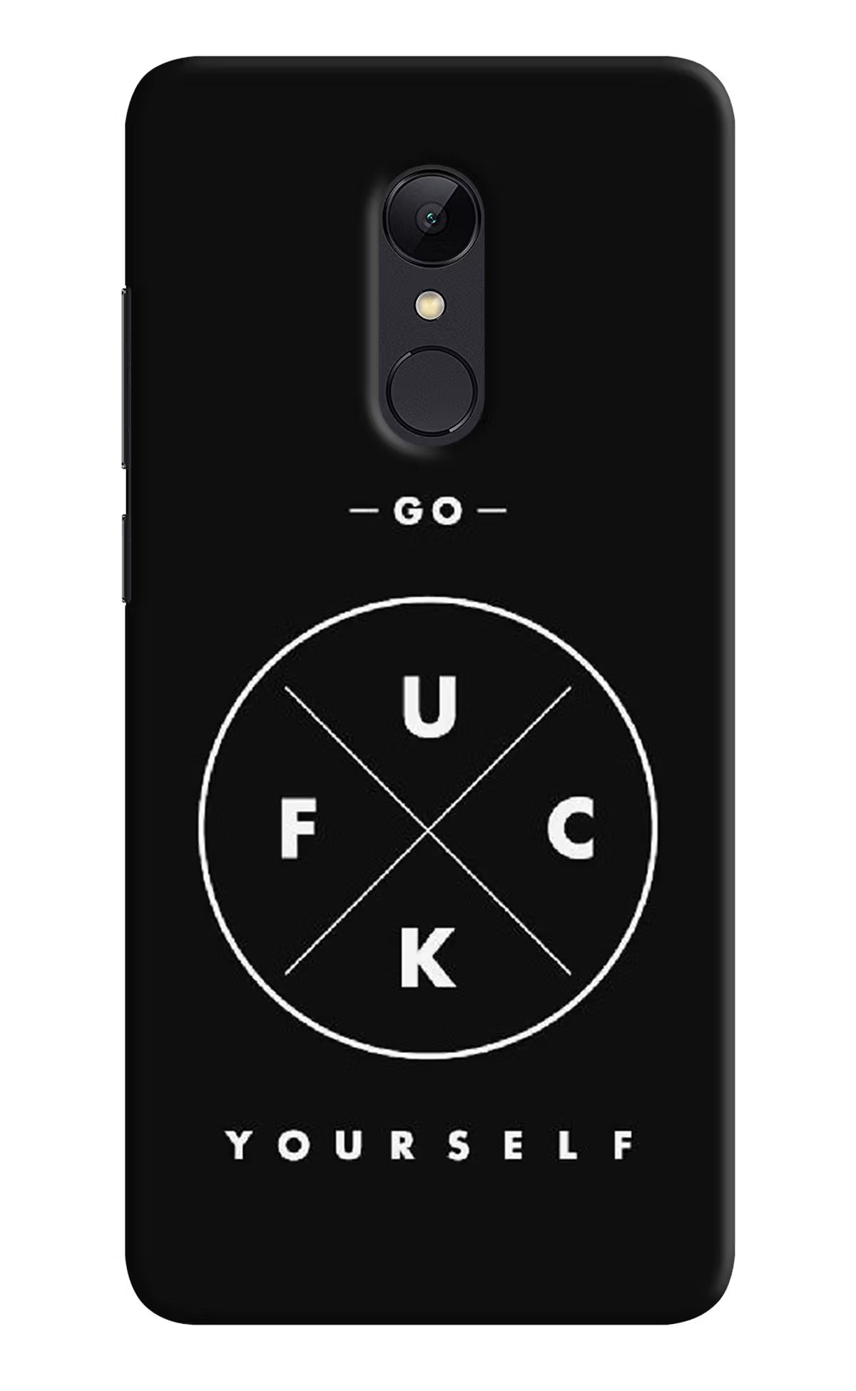 Go Fuck Yourself Redmi Note 4 Hard Case Back Cover by Casekaro