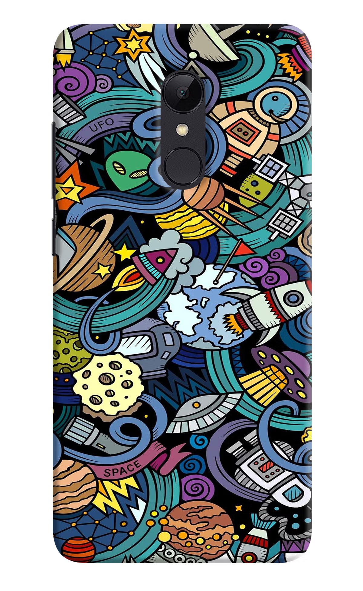 Space Abstract Redmi Note 4 Hard Case Back Cover by Casekaro