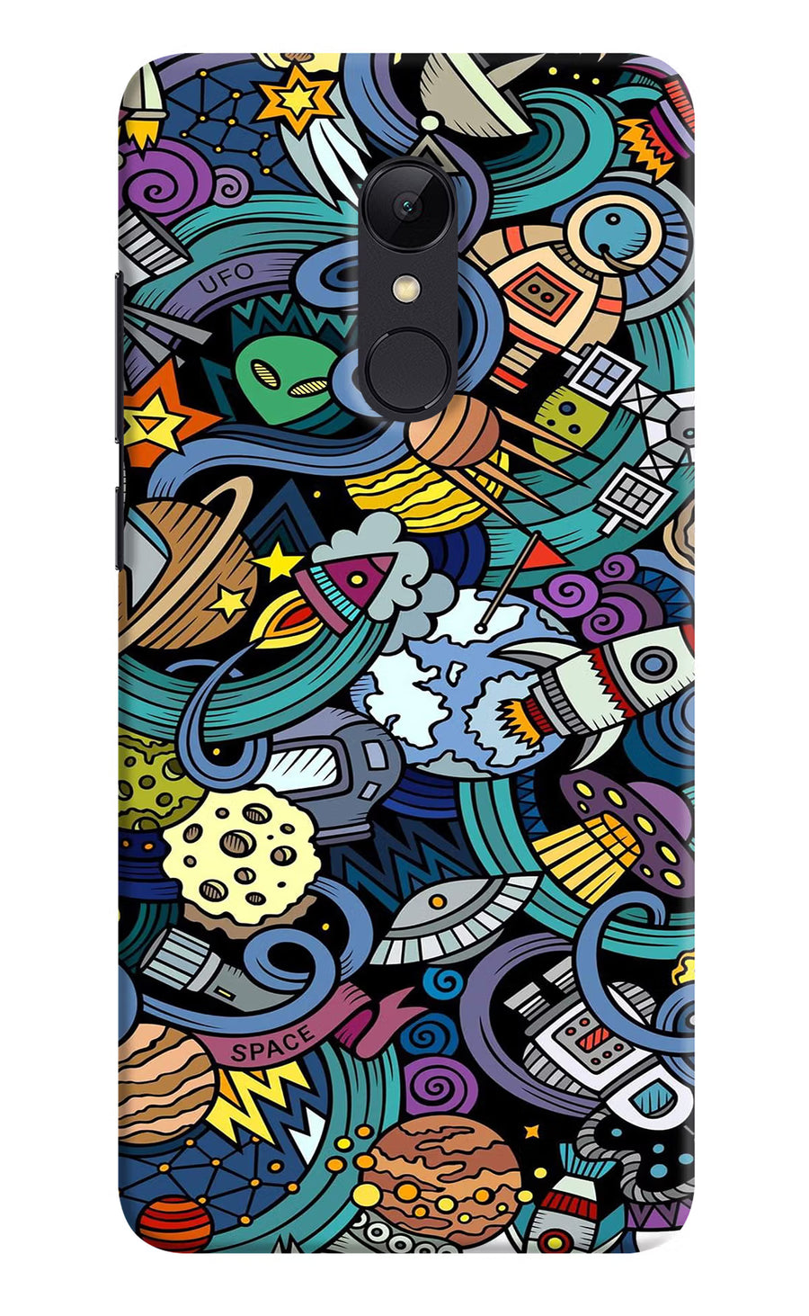 Space Abstract Redmi Note 4 Back Cover, Hard case
