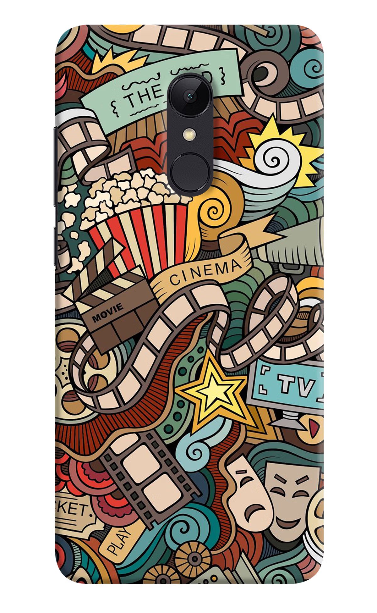 Cinema Abstract Redmi Note 4 Hard Case Back Cover by Casekaro