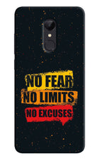 No Fear No Limits No Excuse Redmi Note 4 Hard Case Back Cover by Casekaro
