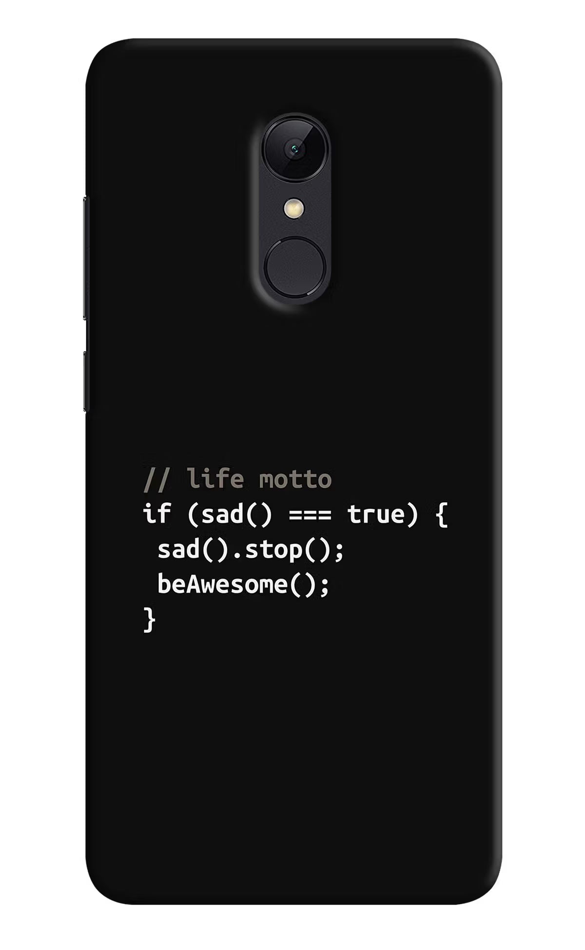 Life Motto Code Redmi Note 4 Hard Case Back Cover by Casekaro