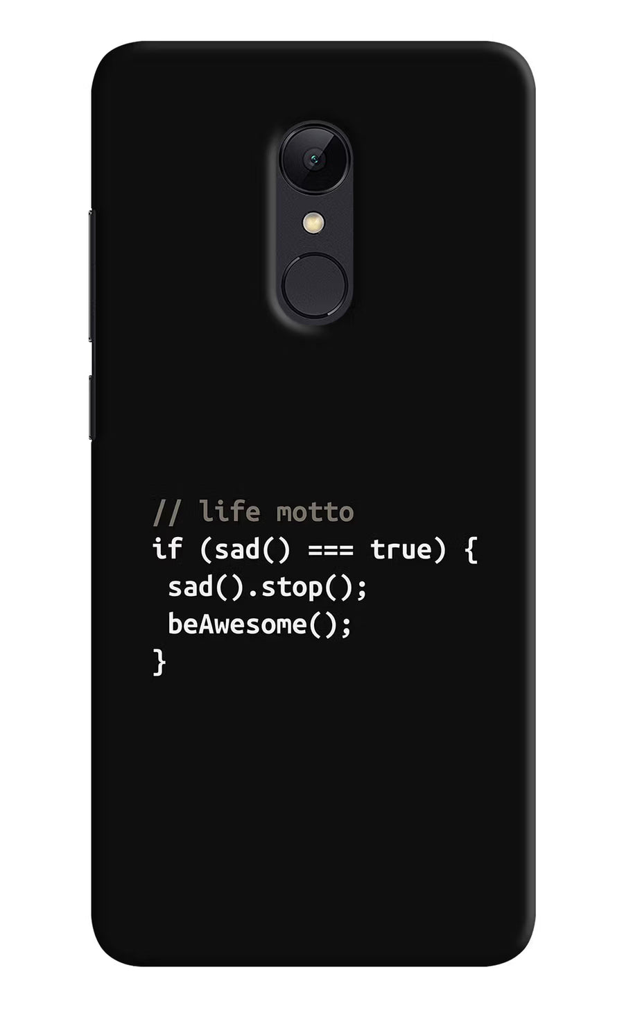 Life Motto Code Redmi Note 4 Back Cover, Hard case
