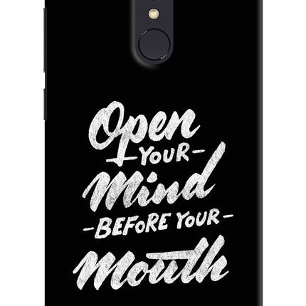 Open Your Mind Before Your Mouth Redmi Note 4 Hard Case Back Cover by Casekaro