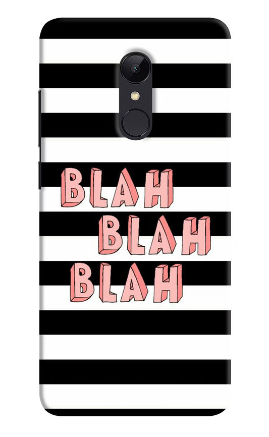 Blah Blah Blah Redmi Note 4 Hard Case Back Cover by Casekaro