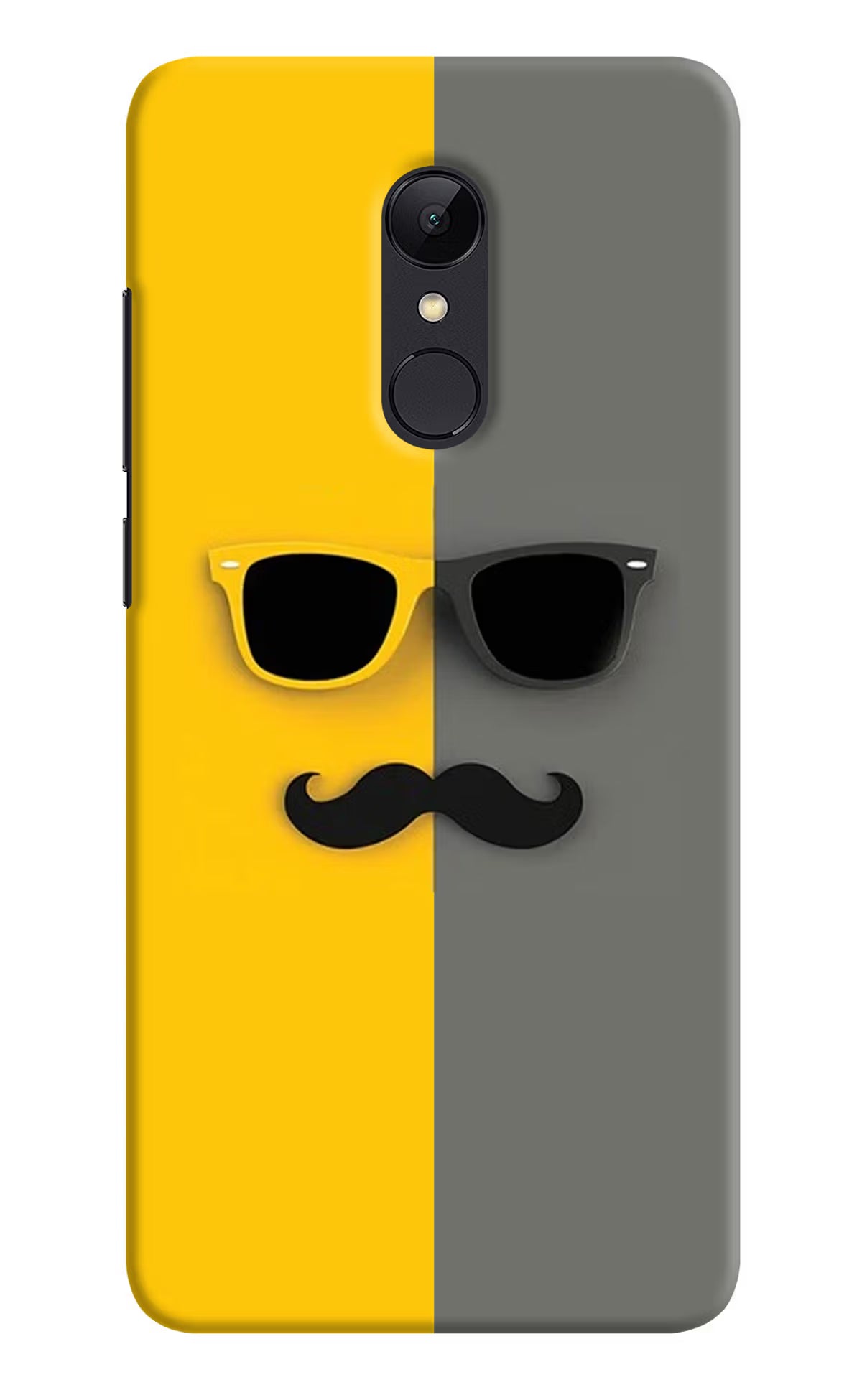 Sunglasses with Mustache Redmi Note 4 Hard Case Back Cover by Casekaro