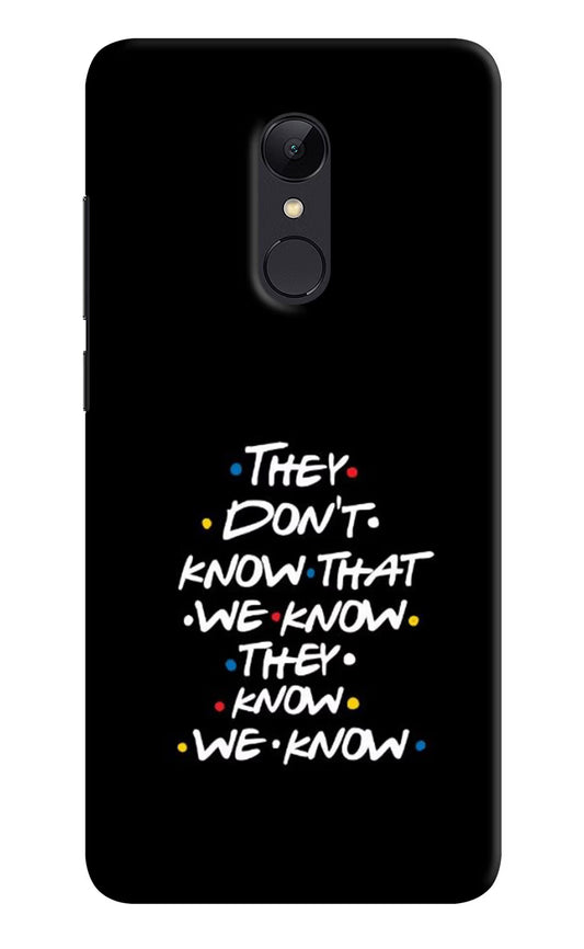 FRIENDS Dialogue Redmi Note 4 Hard Case Back Cover by Casekaro