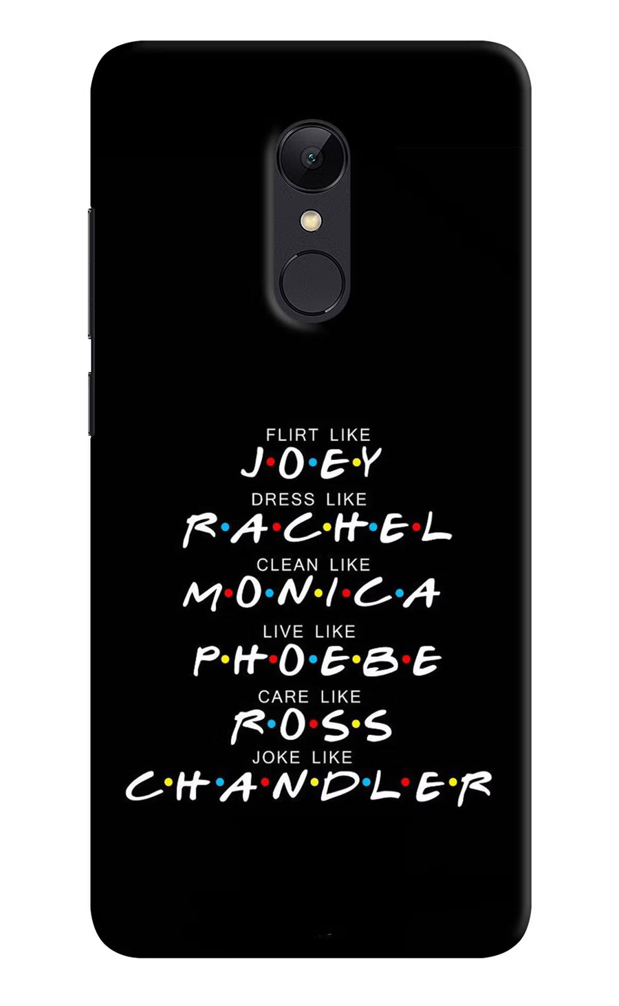 FRIENDS Character Redmi Note 4 Back Cover, Hard case