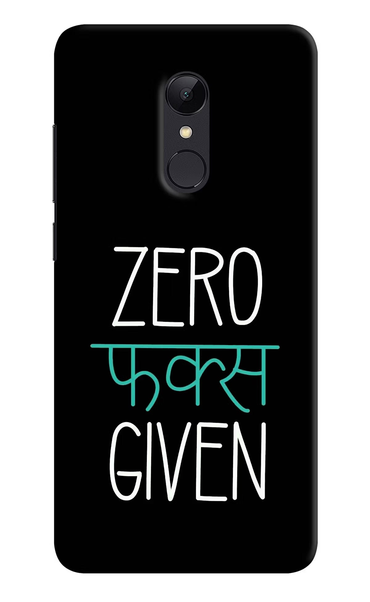 Zero Fucks Given Redmi Note 4 Hard Case Back Cover by Casekaro