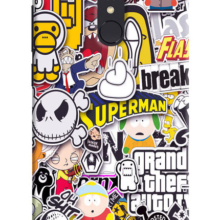 Sticker Bomb Redmi Note 4 Hard Case Back Cover by Casekaro